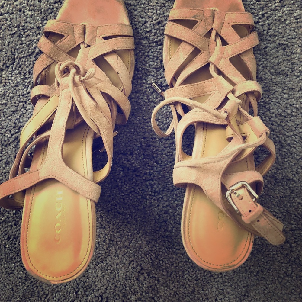 Coach strappy heels